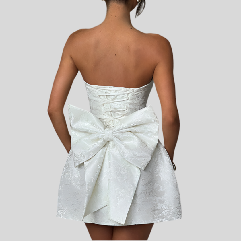 Fashion Tube Top Bow Dress Women - Fashivon
