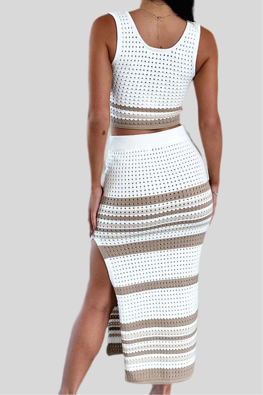 Summer New Sleeveless Knitting Suit - Fashivon
