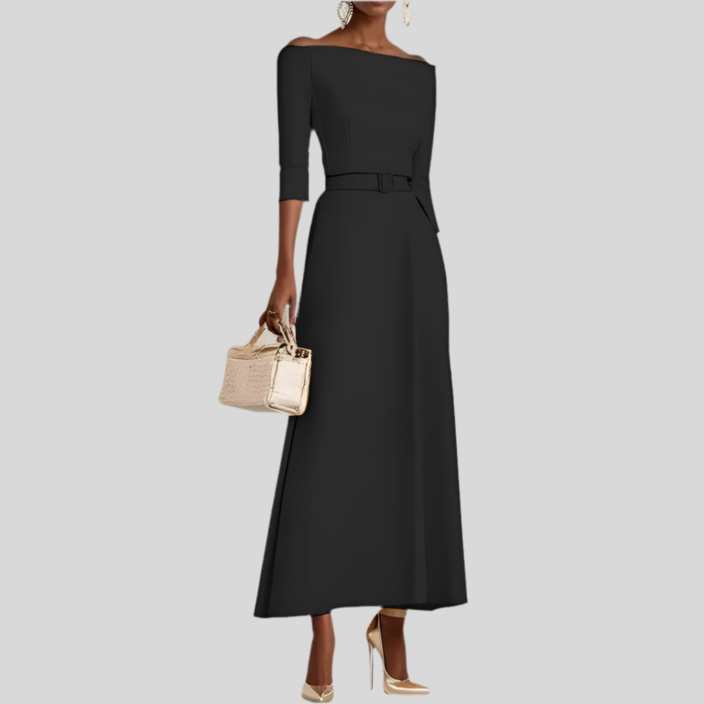 Office Ladies Long Dress - Fashivon