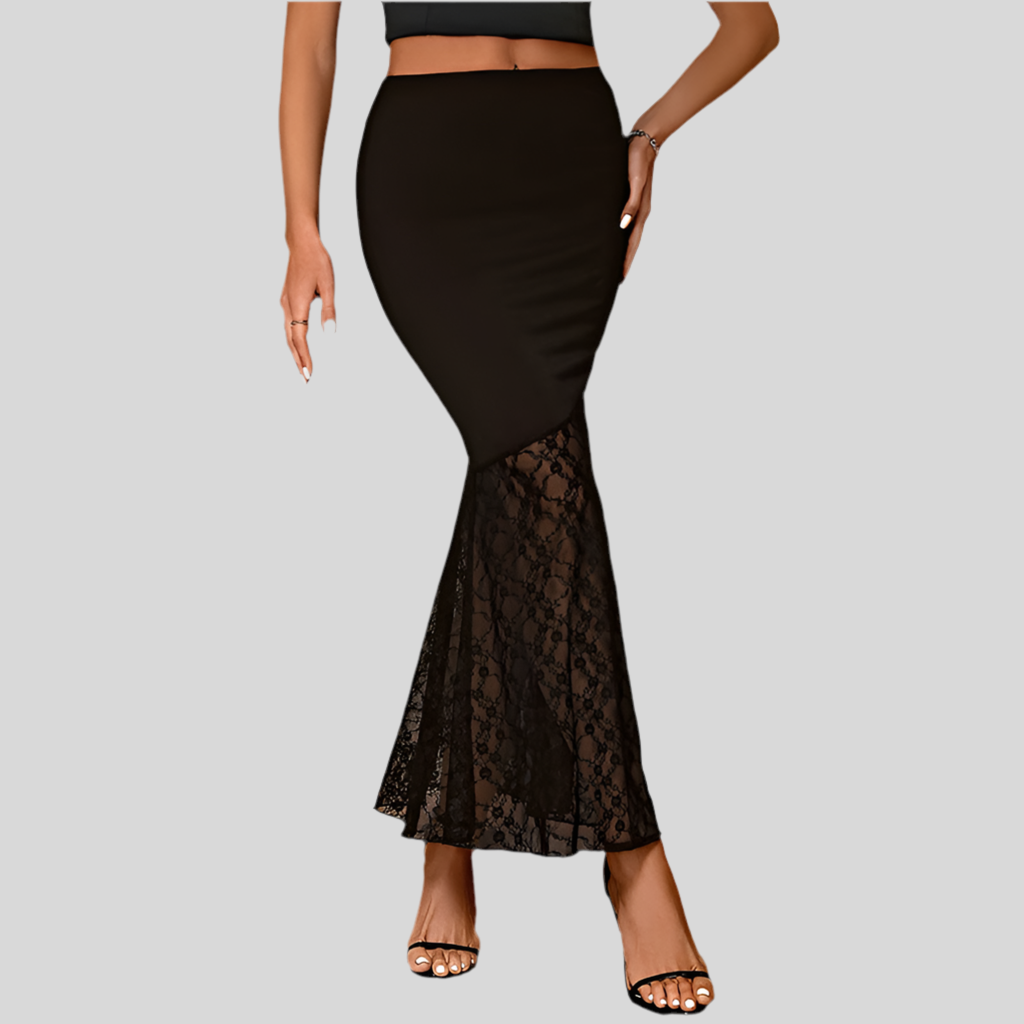 Lace Stitching Spring And Summer High-grade Skirt For Women - Fashivon