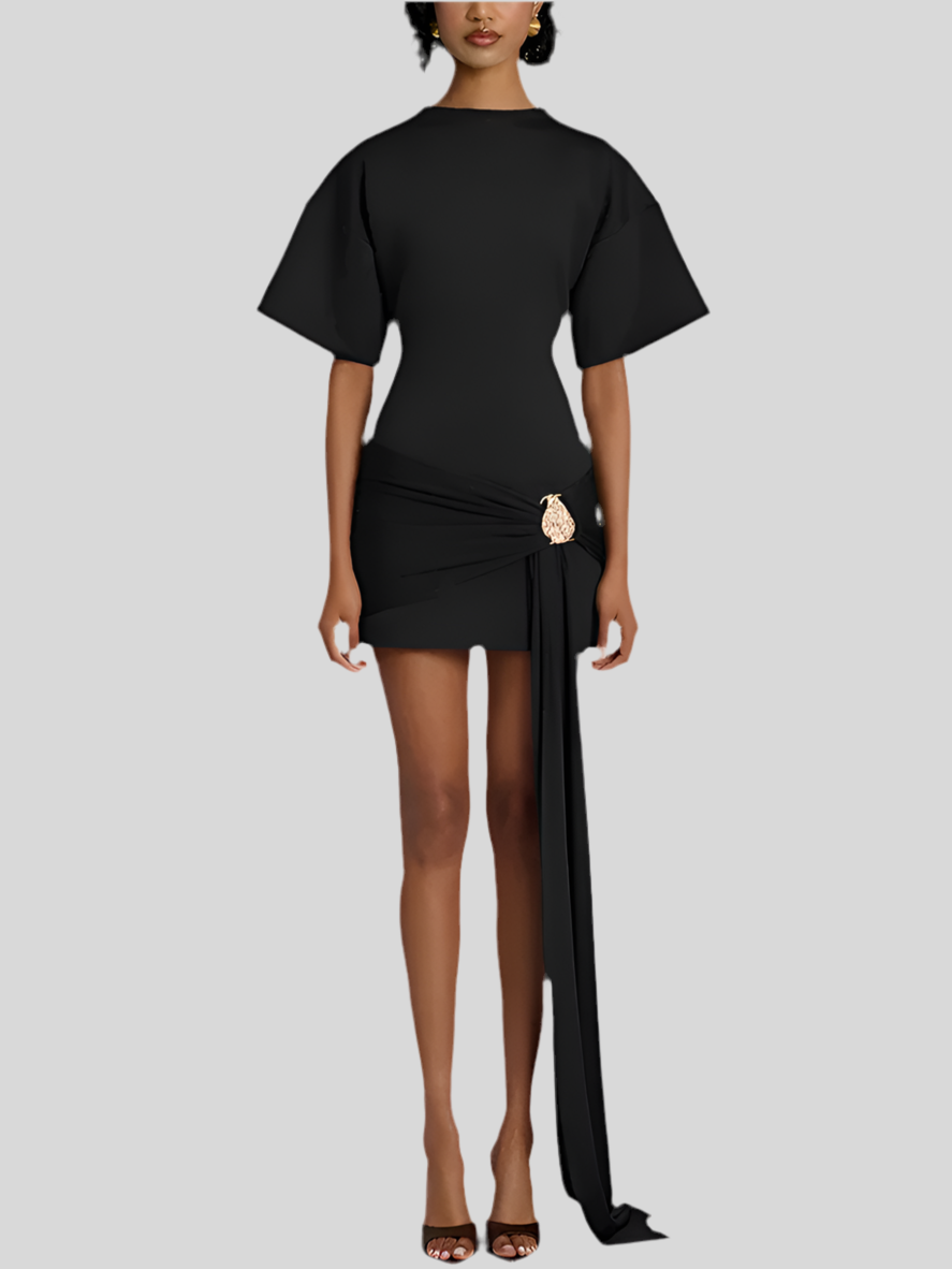 Short Sleeve Mini Dress Women - Fashivon