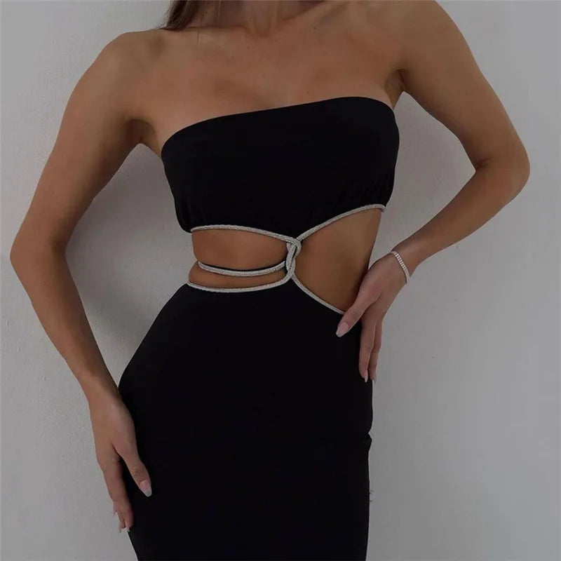 Top Dress Backless Split Wrap Dress - Fashivon