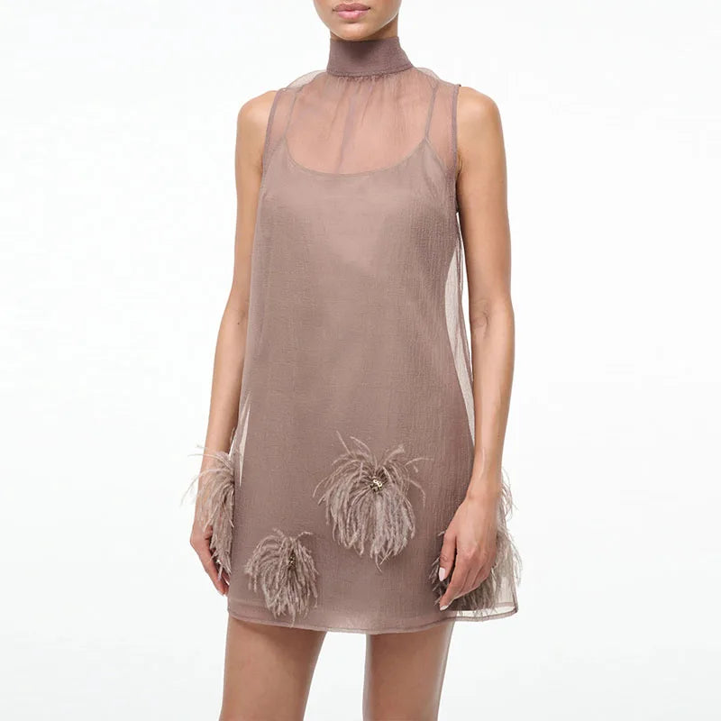 Brown Mini Dress - Fashivon