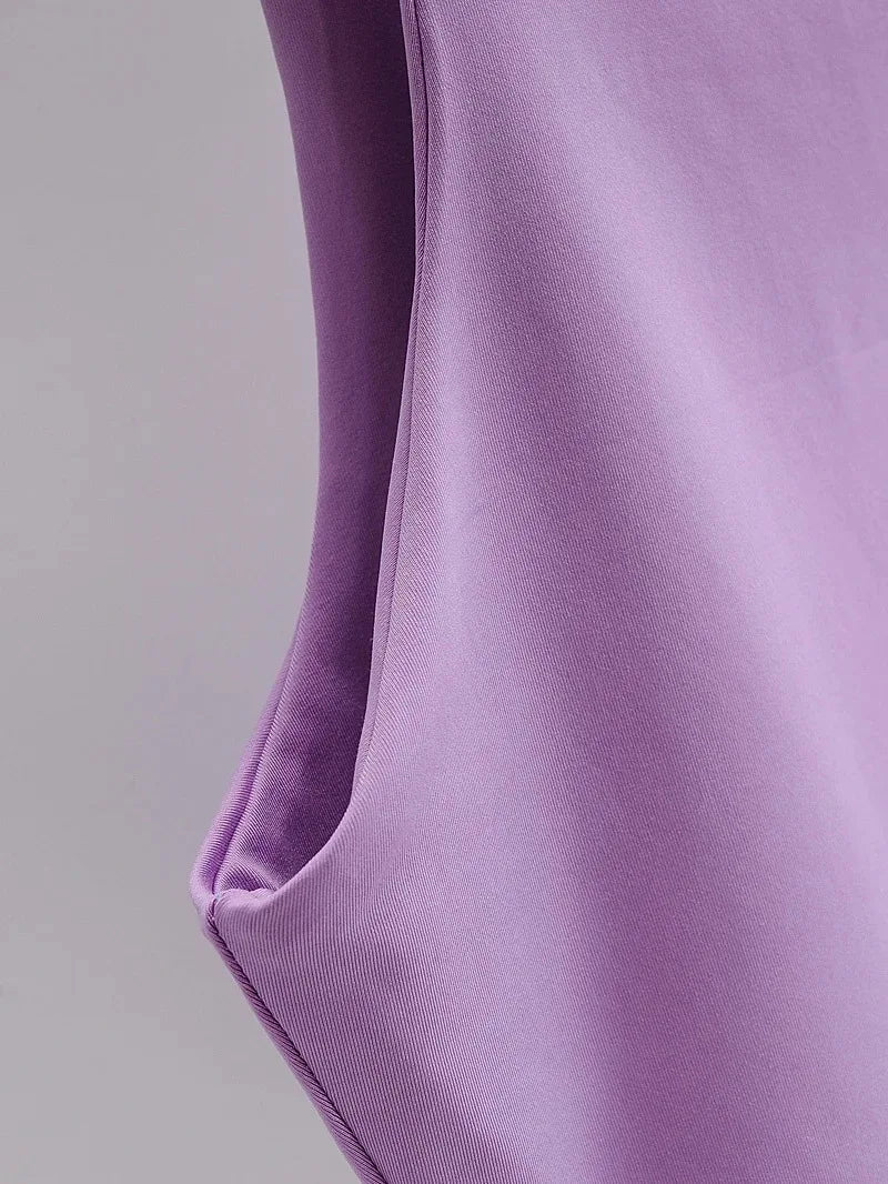 2024 Summer Fashion Women Sexy Slim Tops O-neck Sleeveless Double Nylon Ladies Good Quality Tank Tops 6 Colors - Fashivon