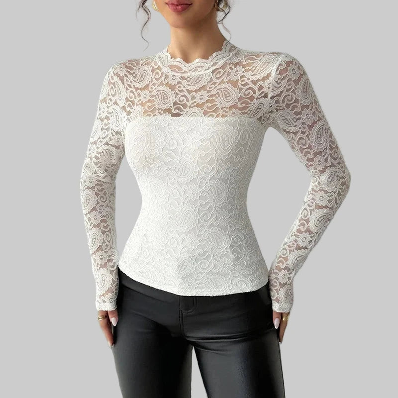 Lace Long Sleeve Shirt