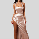 Halter Cut-out Slit Formal Dress Dress Women - Fashivon