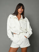 Workwear Short Coat Shorts Suit Women - Fashivon