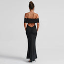 Socialite Style Elegant Sexy Backless Off-shoulder Dress Women - Fashivon