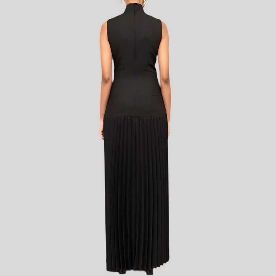 Black Maxi Knitted Dress
