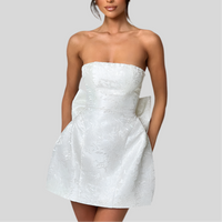 Fashion Tube Top Bow Dress Women - Fashivon