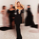 Summer Tube Top V-neck Diamond Black Bandage One-piece Dress - Fashivon