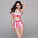 Plaid bikini plus size spa - Fashivon