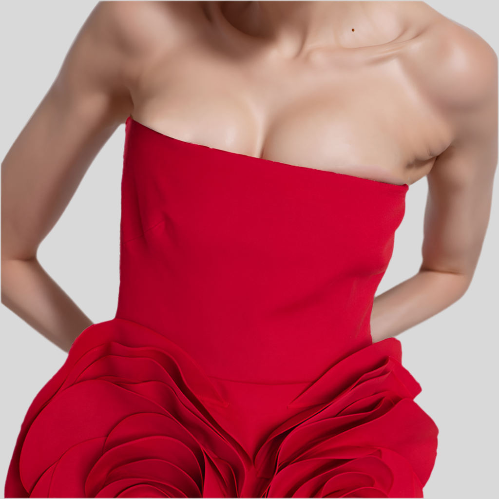 Temperament Red Short Dress Women