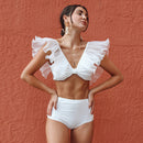 High Waist Women Swimsuit Bandage Bikinis Set - Fashivon