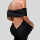 Socialite Style Elegant Backless Off-shoulder Dress Women - Fashivon