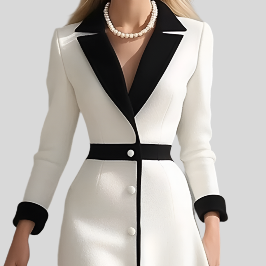 Black & White Blazer Dresse