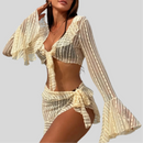 Four Pieces Swimwear Set Beach Cover Up - Fashivon