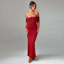 Socialite Style Elegant Sexy Backless Off-shoulder Dress Women - Fashivon
