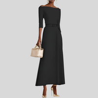 Office Ladies Long Dress - Fashivon