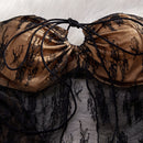 Lace-up Tube Top Mop Dress Three-piece Set For Women - Fashivon