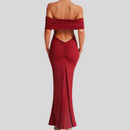Socialite Style Elegant Backless Off-shoulder Dress Women - Fashivon
