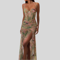 floral Long Dress - Fashivon