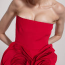 Temperament Red Short Dress Women - Fashivon