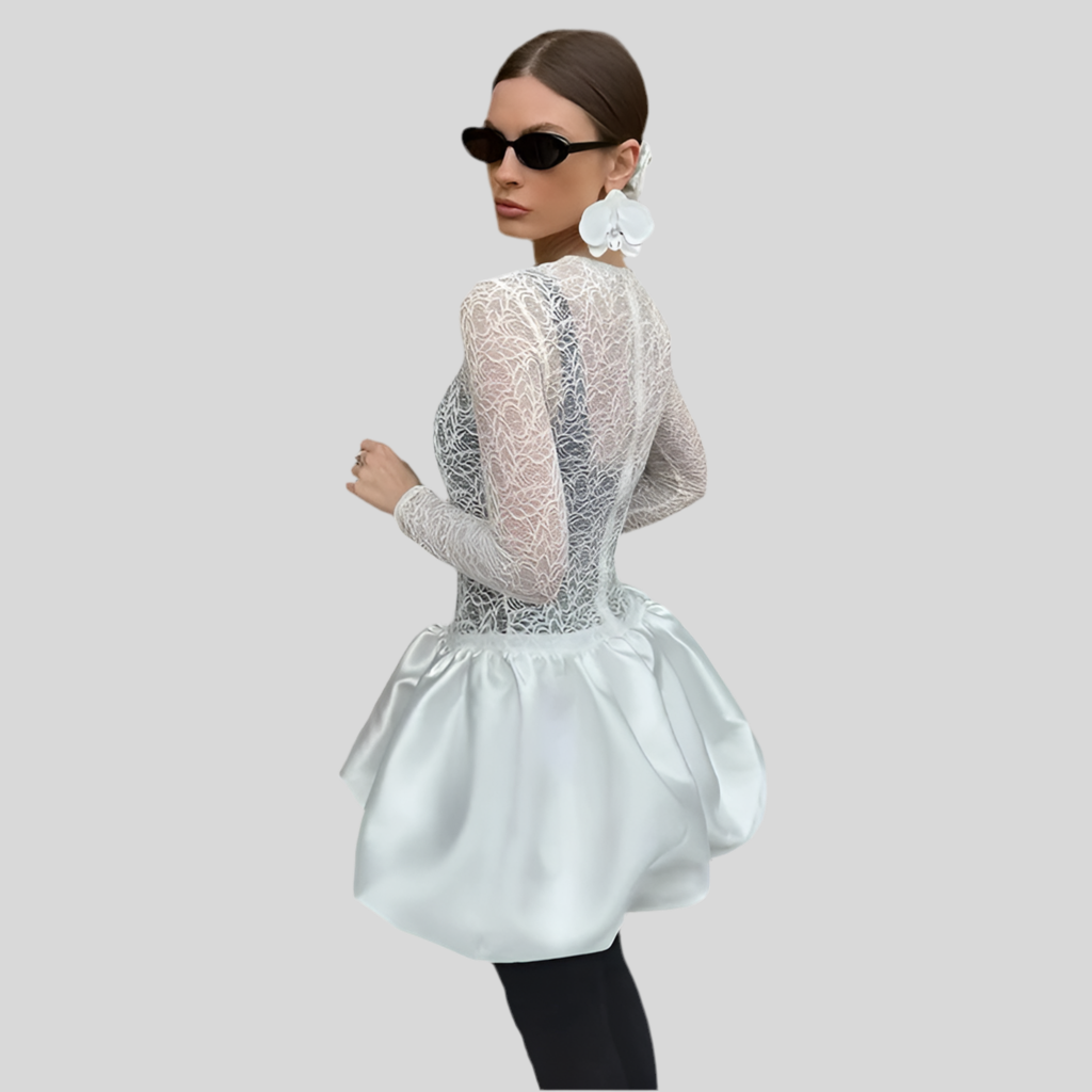 Lace Long Sleeve Dress