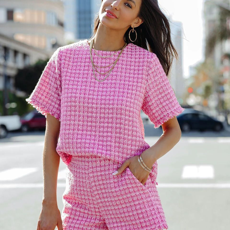 Tassel Short-sleeved Shorts Casual Suit - Fashivon