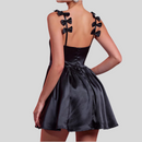 Bow Tied Spaghetti-strap Dress - Fashivon
