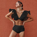 High Waist Women Swimsuit Bandage Bikinis Set - Fashivon