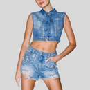 Dimond Short Jeans - Fashivon
