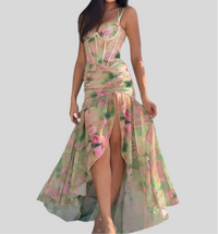 floral Long Dress - Fashivon