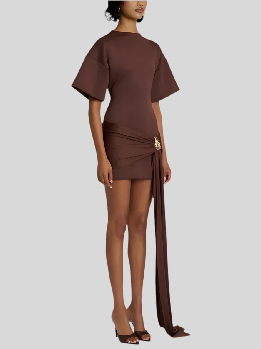 Short Sleeve Mini Dress Women