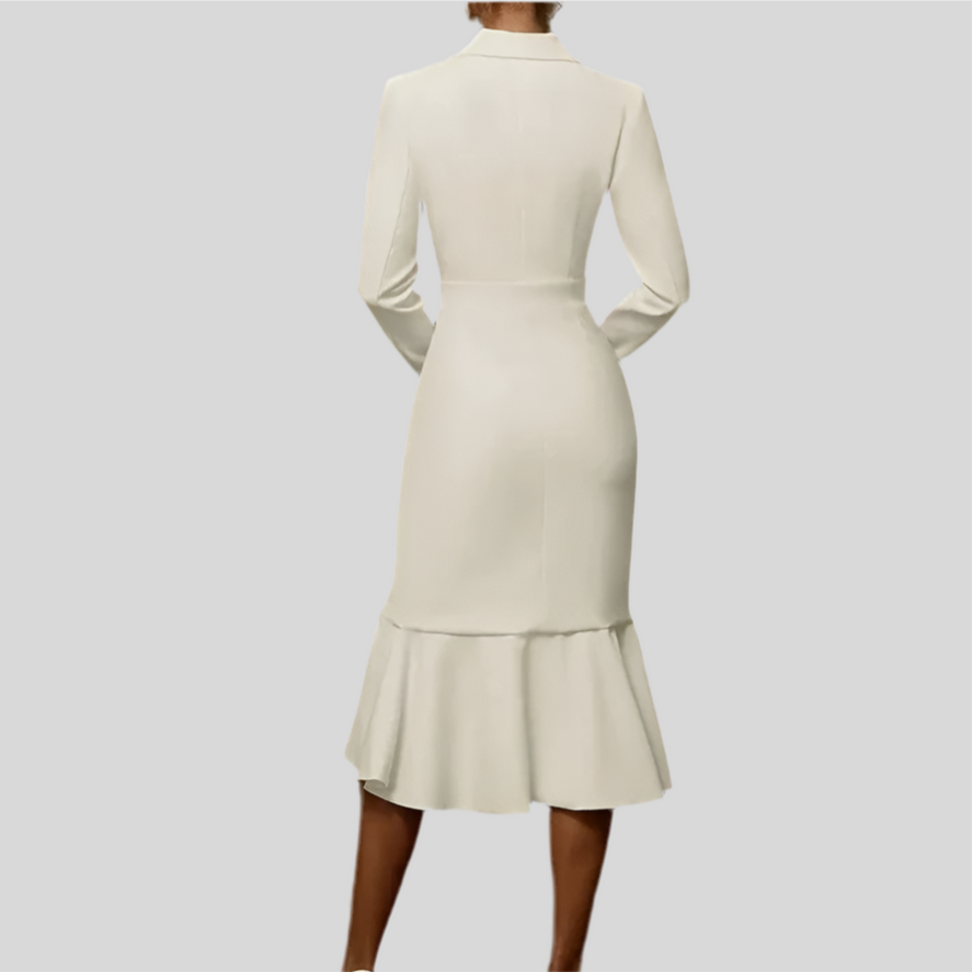 Long sleeve V-neck Dress