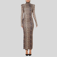 Leopard Long Dress - Fashivon