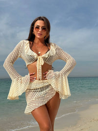 Four Pieces Swimwear Set Beach Cover Up - Fashivon
