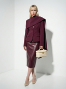 Red Wine Pockets Jackets - Fashivon