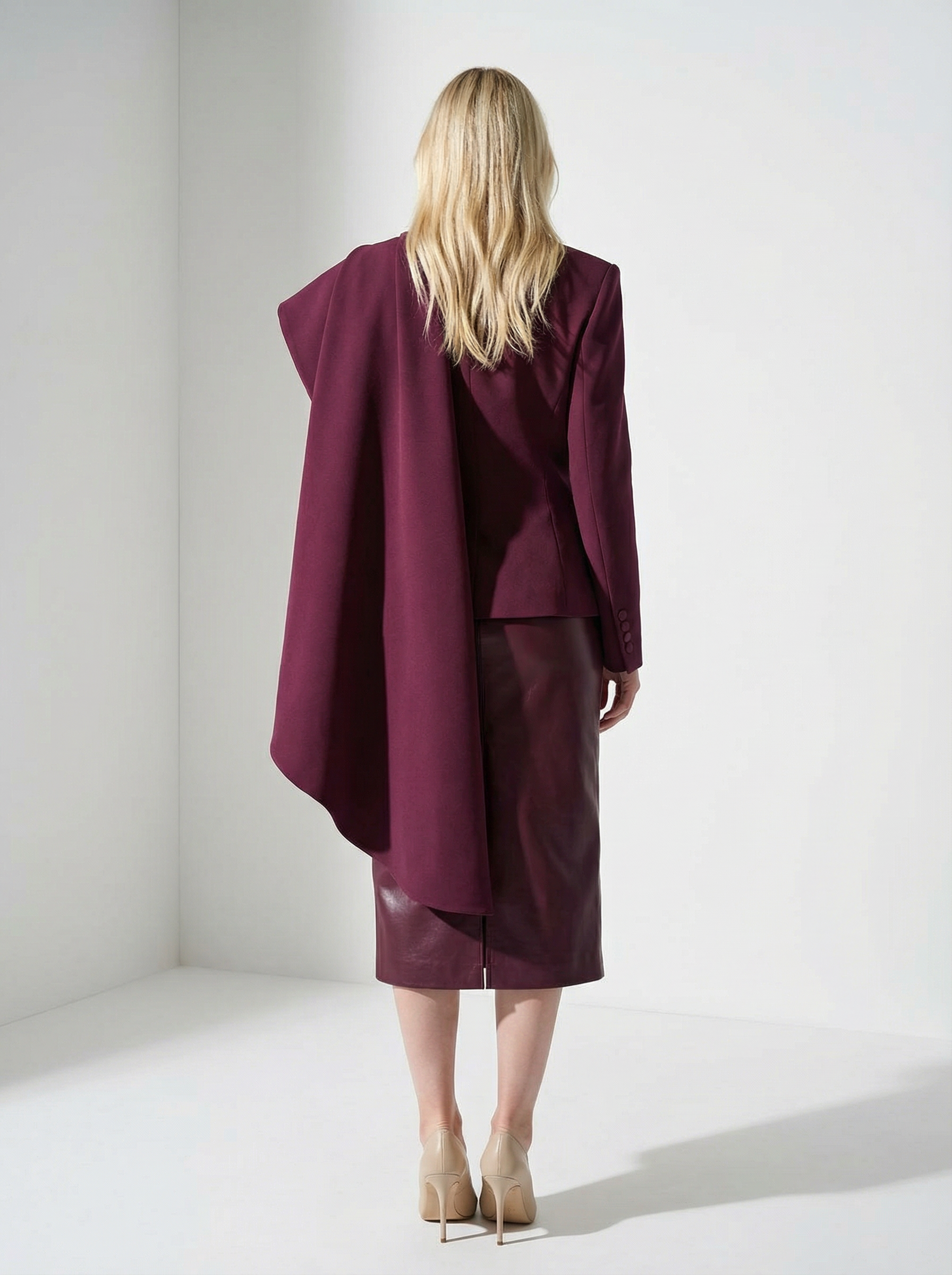 Red Wine Pockets Jackets - Fashivon