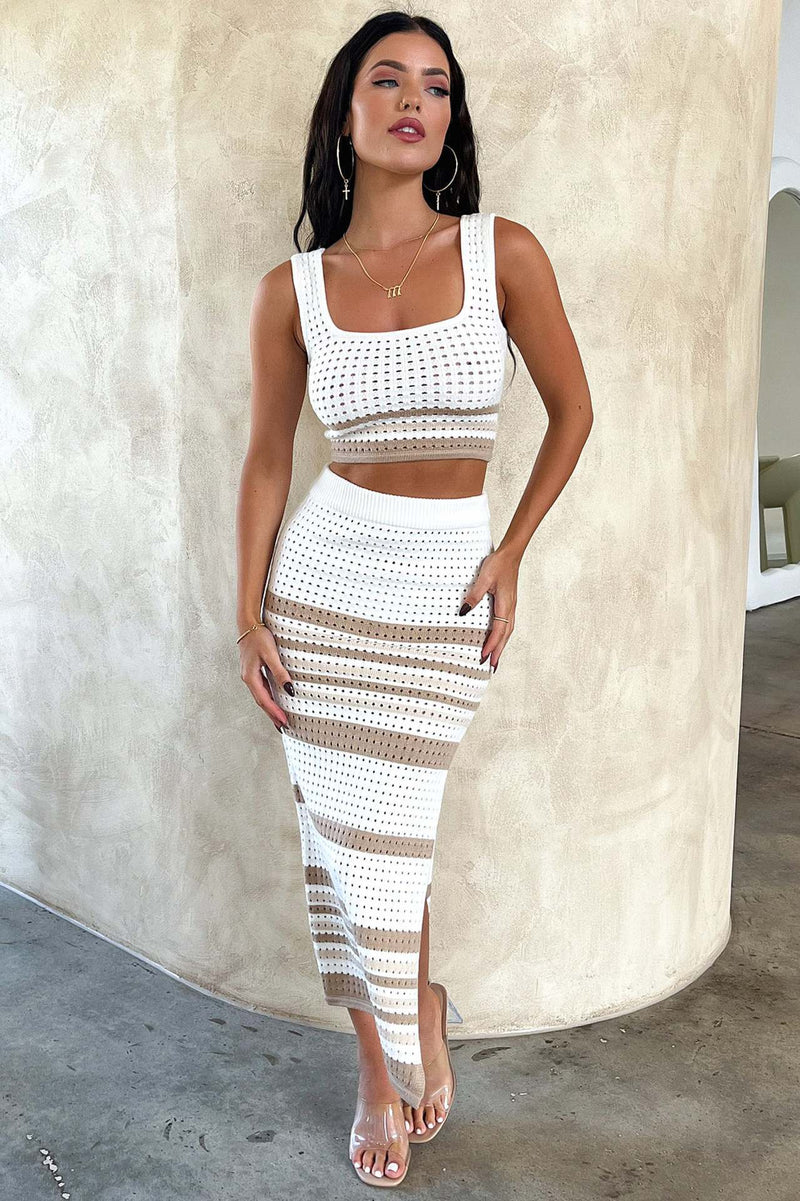 Summer New Sleeveless Knitting Suit