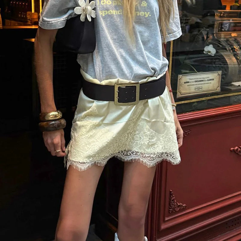 Lace Mini Skirt