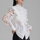 Long Sleeve Lace Women's Shirts - Fashivon
