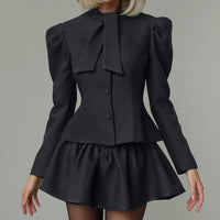 Long Sleeve Top & Skirt Suits - Fashivon