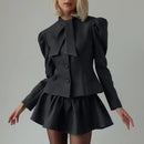 Long Sleeve Top & Skirt Suits - Fashivon