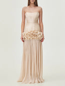 Women Strapless Sleeveless Dress - Fashivon