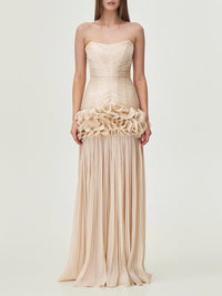 Women Strapless Sleeveless Dress - Fashivon