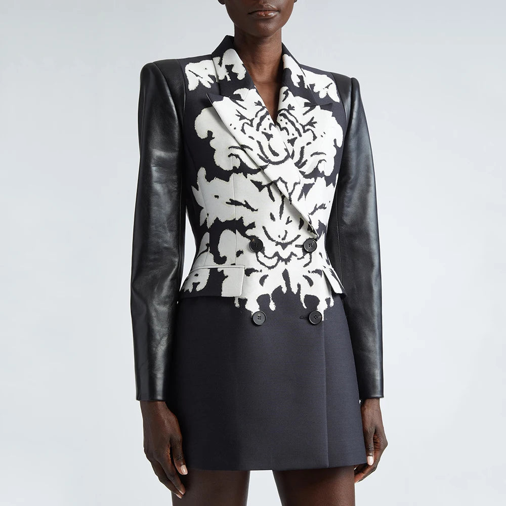 Long Sleeve Printed Blazers