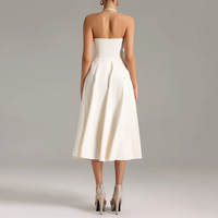 Apricot Sleeveless Dress - Fashivon