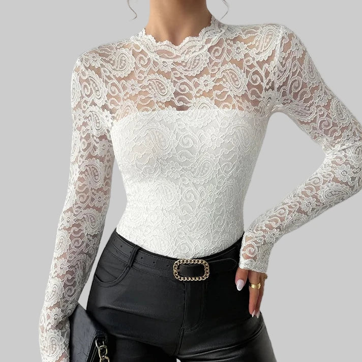 Lace Long Sleeve Shirt