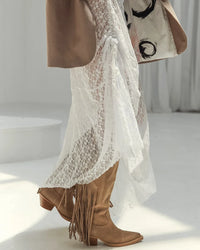 Two-Piece Lace Top & Long Skirt Sets - Fashivon